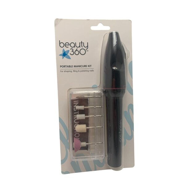 Beauty 360 Portable Manicure Kit With Attachments For Shaping Filing & Polishing - Picture 1 of 2
